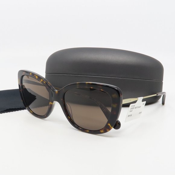 Coach Accessories - HC 8291 503173 Coach Dark Tortoise Sunglasses